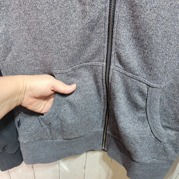 Superdry Men's Blue Vintage Logo Embroidered Baseball Zip Hoodie Size Small. - Picture 5 of 12